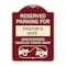 Signmission Reserved Parking for Pastors Wife Unauthorized Vehicles Towed Away Alum, 24" x 18", BU-1824-23085 A-DES-BU-1824-23085 - alternate 1